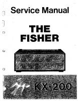 Fisher KX-200 - Service Manual